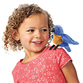 Folkmanis&reg; Mini Bluebird Finger Puppet