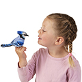 Folkmanis&reg; Mini Blue Jay Finger Puppet