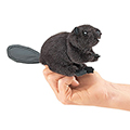 Folkmanis&reg; Mini Beaver Finger Puppet