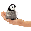 Folkmanis&reg; Mini Baby Emperor Penguin Finger Puppet