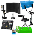 HamiltonBuhl&reg; Esports Media Production Ultra-Deluxe Studio Kit w/XLR Mic