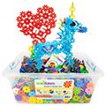 Brain Flakes&reg; Interlocking Construction Discs - Build 'n' Build Tote