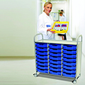 Gratnells® Callero Triple Storage Cart - 24 Shallow Trays
