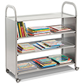 Gratnells® Callero Flat Shelf Storage Cart - 4 Flat Shelves