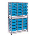 Gratnells® Dynamis Storage Unit - 24 Shallow & 12 Deep Trays