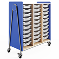 SAFCO® Whiffle Mobile Storage - 48 in.H Triple Cart w/Totes