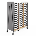 SAFCO® Whiffle Mobile Storage - 60 in.H Triple Cart w/Totes