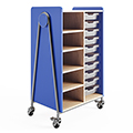 SAFCO® Whiffle Mobile Storage - 48 in.H Cart w/Totes & Shelves