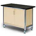 3branch Maker Storage Table - 36 in.H x 48 in.W x 30 in.D, 1 Door wih Phenolic Resin Top