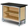 3branch Maker Storage Table - 36 in.H x 48 in.W x 30 in.D, 1 Open Module with Phenolic Resn Top