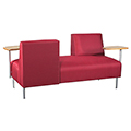 HPFI&reg; Opposing Back Lounge Seating - Lounge Seat with Tablets
