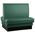 Upholstered Booth - 36 in.H Double Booth, Cap Style