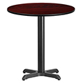 X-Base Standard Height Cafe Table - Round