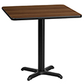X-Base Standard Height Cafe Table - Square