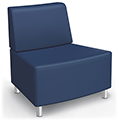 MooreCo&reg; Modular Soft Seating Collection - 22.5&deg; Wedge Outside Armless Chair