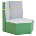 HABA&reg; Grow.Upp Hexagon Seats - Seat with 2 Backrest, Fabric