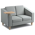 Russwood&reg; Jax Loveseat with Tablet, Vinyl