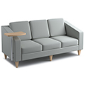 Russwood&reg; Jax Sofa with Tablet, Vinyl