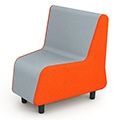 Paragon MOTIV&reg; 2.0 Soft Seating - 30 Degree Single Bench w/Back