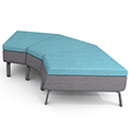 Paragon MOTIV&reg; 2.0 Soft Seating - 90 Degree Double Bench