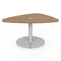 Smith System® Flowform® Learn Lounge Offset Triangle Table with Power