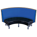 AmTab® Mobile Booth Seating - Quarter Circle