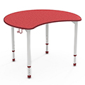 Paragon A&D&reg; Adjustable Height Student Desks - Pacman