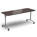 Paragon A&D&reg; Crossfit Flip Top Student Desk - Rectangle Top, Adjustable Legs