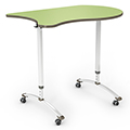 Paragon A&D&reg; Crossfit Flip Top Student Desk - Koi, Adjustable Legs
