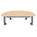 Muzo Versatilis Super Low Mobile Table - Semi-Circle