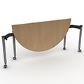 Muzo Kite® 750 Series Mobile Flip/Nesting Tables -  Semi-Circle