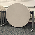 Muzo Mini Mobile Flip Tables -  Circle