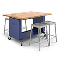 Haskell Education The Rover™ Tables with 4 Stools