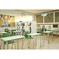 Paragon A&D&reg; Adjustable Height Student Desks - Rectangle