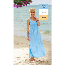 Sleeveless Neat Pleat Maxi Dress