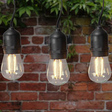 Outdoor Light Strand With Hanging Sockets