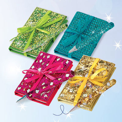 Bejeweled Notebook & Pen Sets