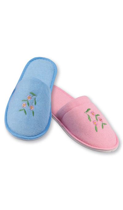 embroidered slippers