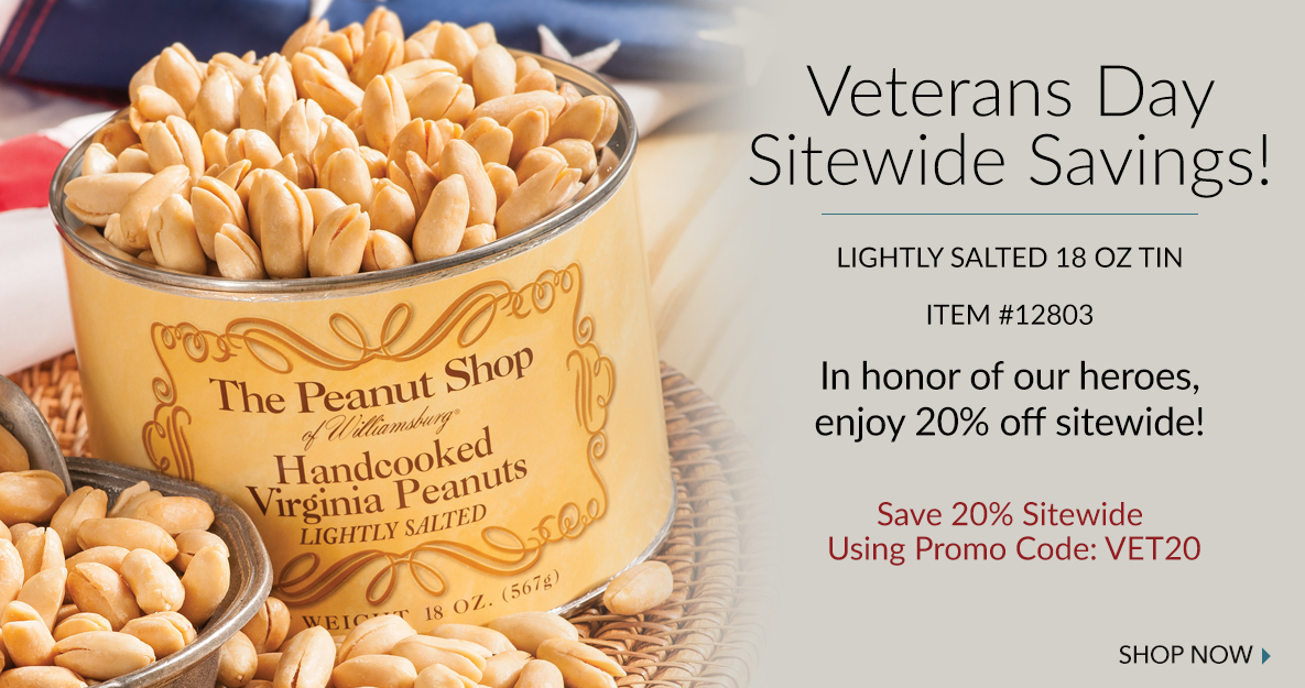 Sale - The Peanut Shop of Williamsburg