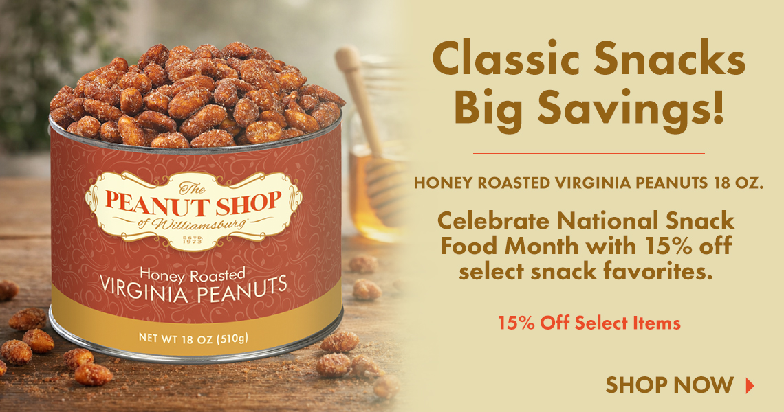 Honey Roasted - The Peanut Shop of Williamsburg