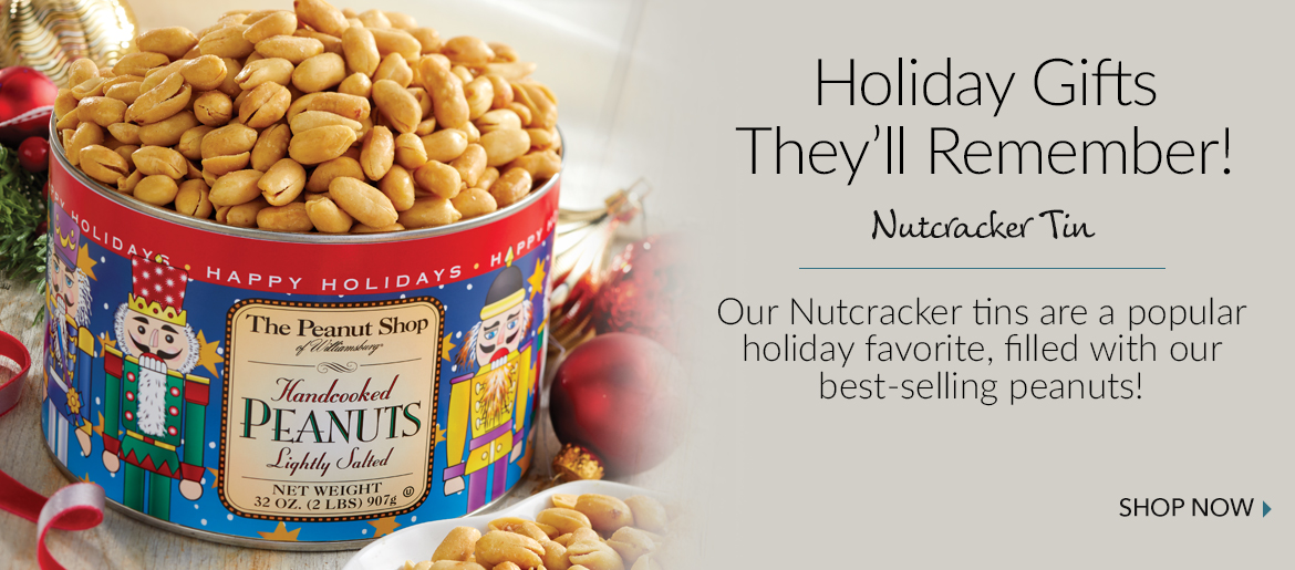 Nutcracker Tin - The Peanut Shop of Williamsburg