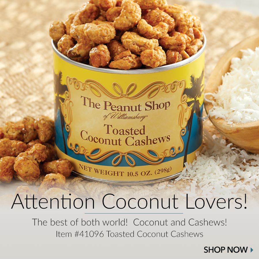 Toasted Coconut- The Peanut Shop of Williamsburg