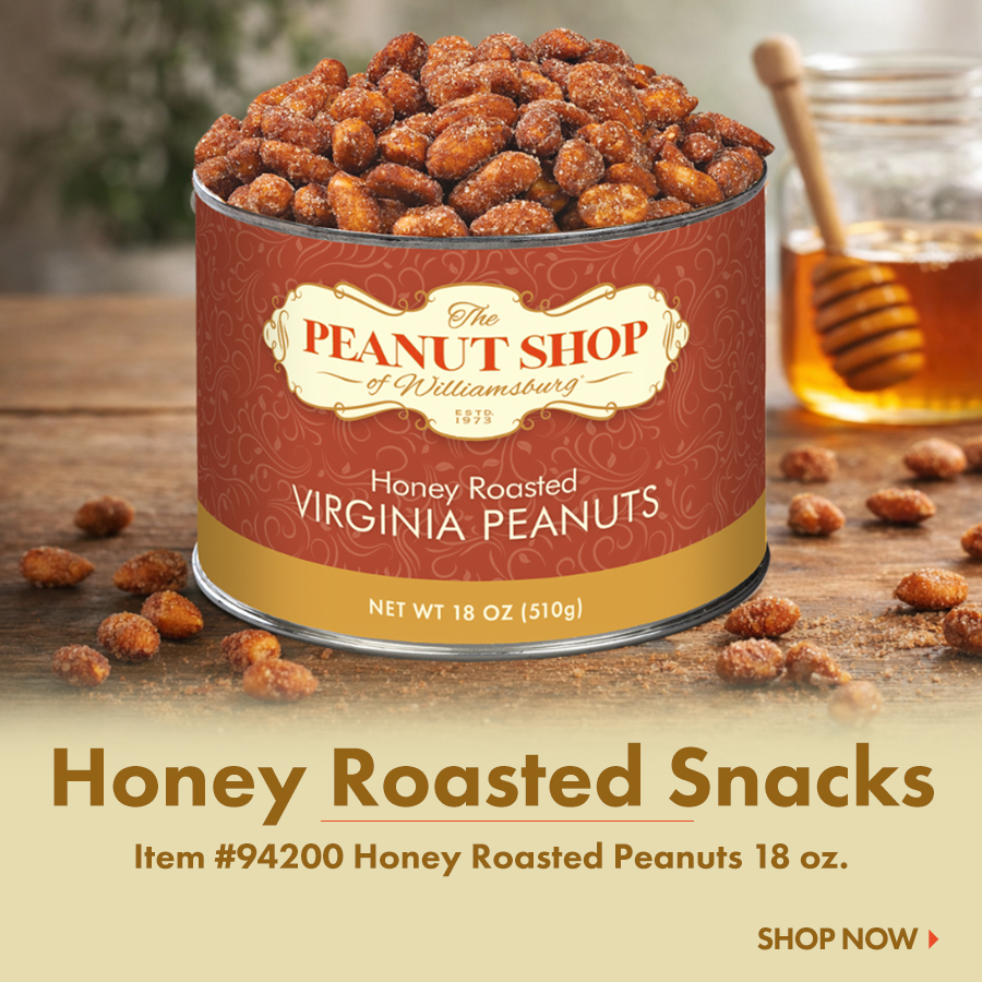 Honey RoastedPeanuts- The Peanut Shop of Williamsburg