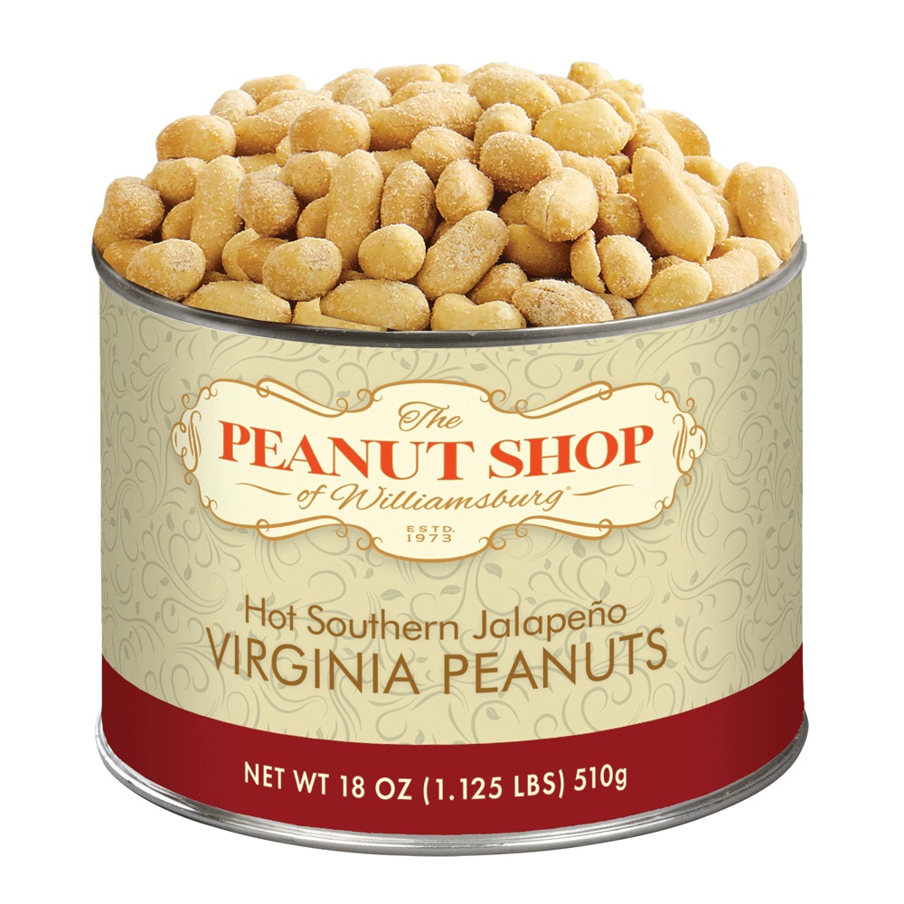 Hot Southern Jalape&Atilde;&plusmn;o Virginia Peanuts 18 oz.
