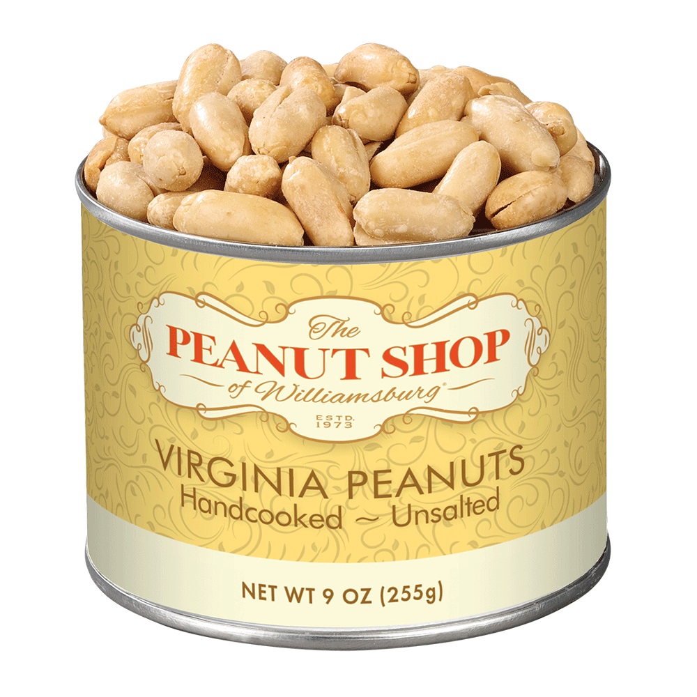 Handcooked Unsalted Virginia Peanuts 9 oz.