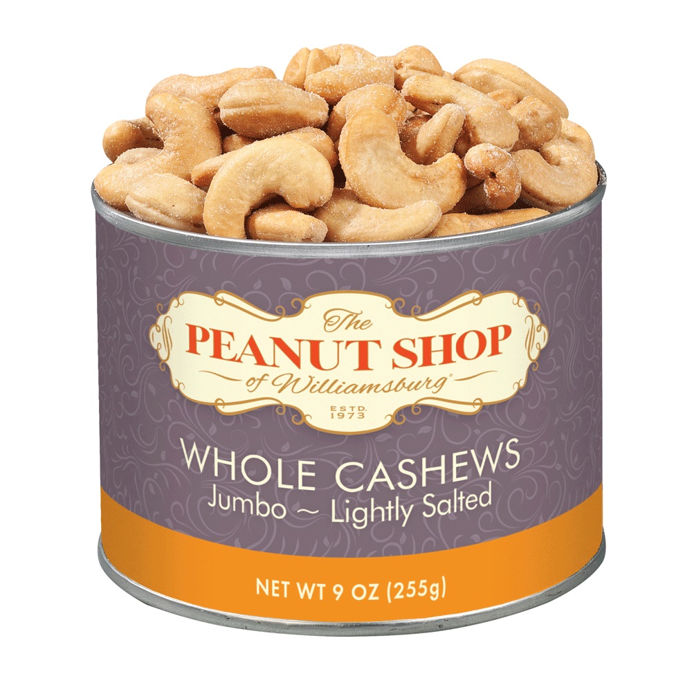 Whole Jumbo Cashews Lightly Salted 9 oz.