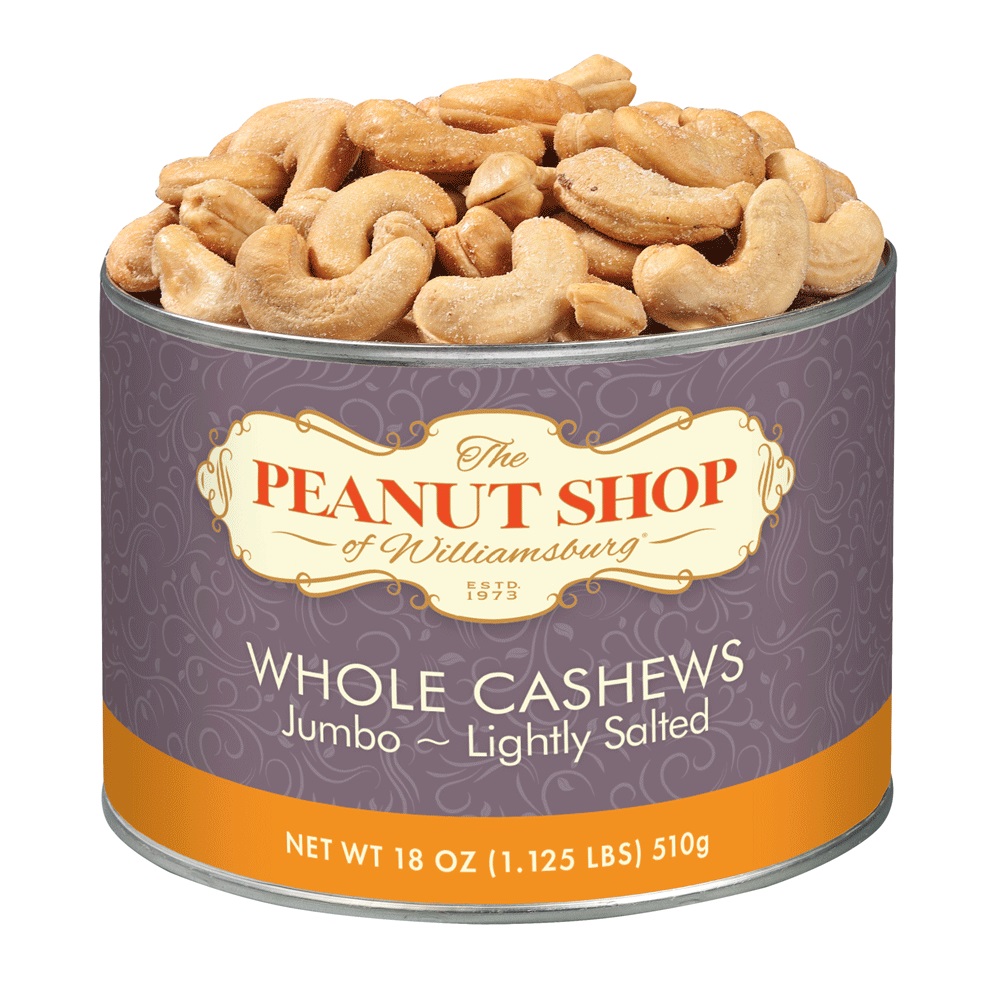 Whole Jumbo Cashews Lightly Salted 18 oz.