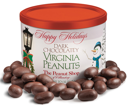 Holiday Snowfall Dark Chocolatey Virginia Peanuts