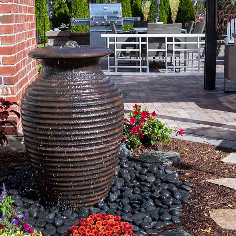Aquascape Rippled Urn Landscape Fountain Kit The Pond Guy