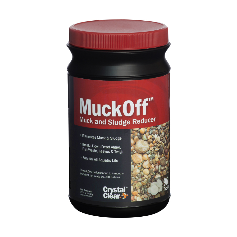 CrystalClear MuckOff, Natural Pond Muck Treatment, Water Garden, Fountain &